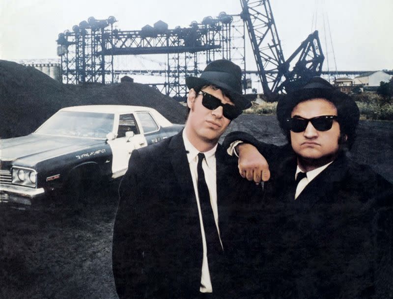 Dan Aykroyd and John Belushi in 'The Blues Brothers' (Universal)