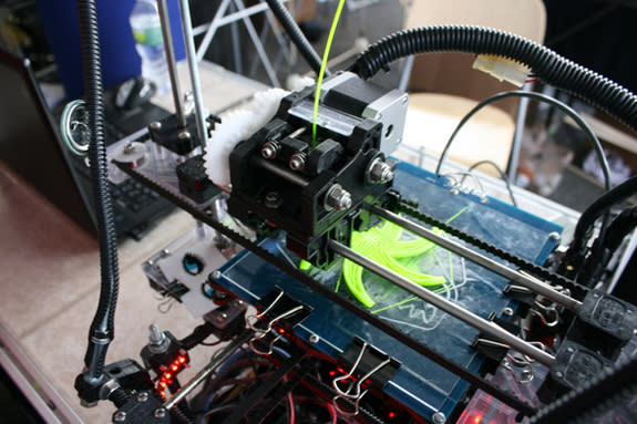 An early model 3D printer from SeeMeCNC.com