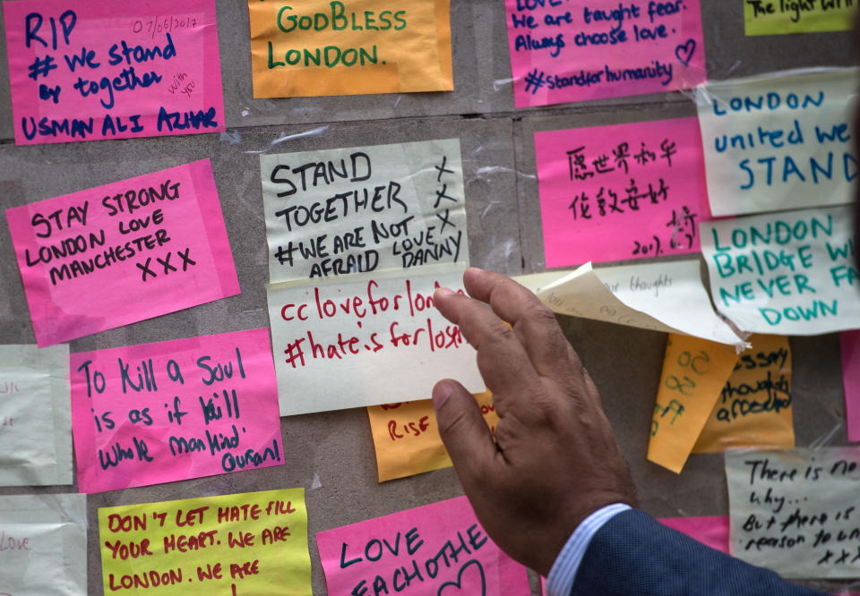 Londoners united in the wake of the attack (Getty)