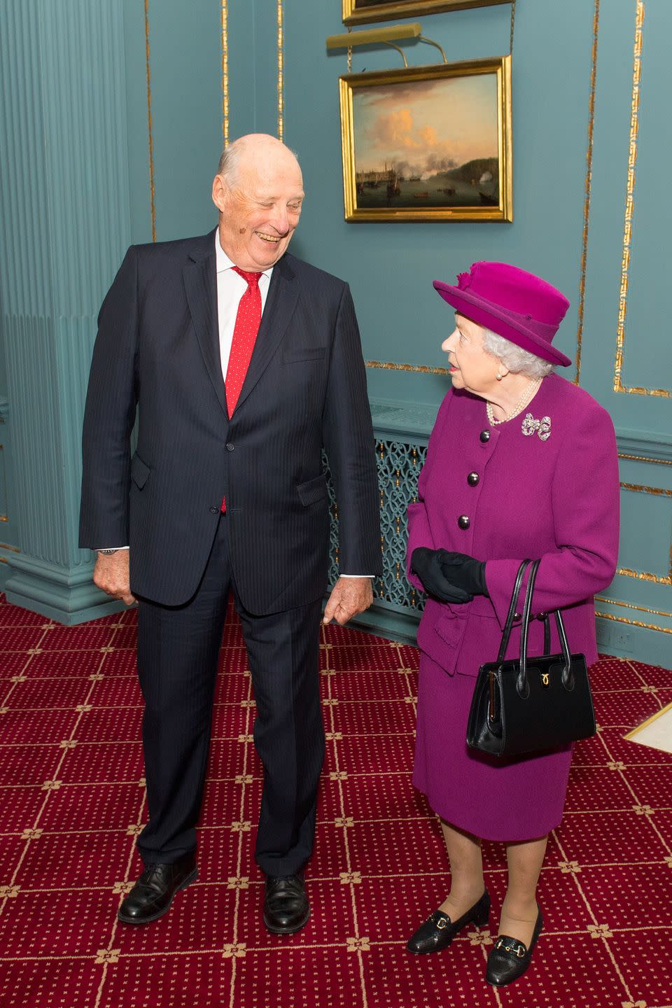 the queen attends the anglo norse society centenary reception
