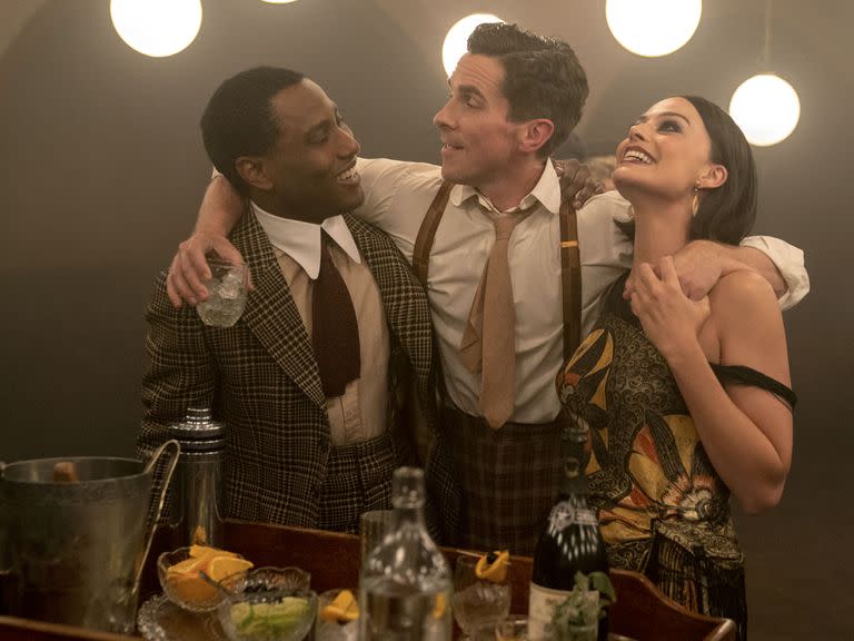 John David Washington, Christian Bale y Margot Robbie