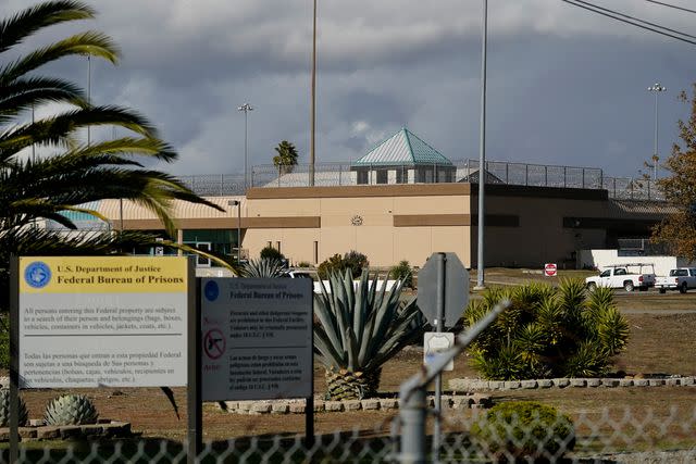 <p>AP Photo/Jeff Chiu</p> California's Federal Correctional Institution Dublin, as photographed December 5, 2022.