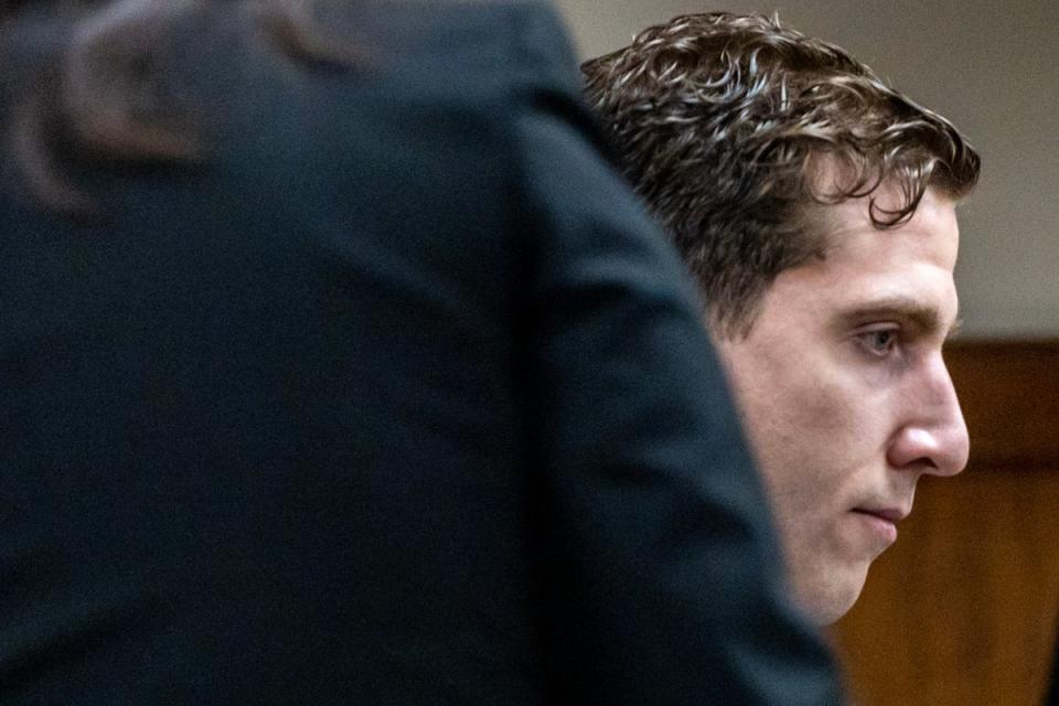 Bryan Kohberger looks on during a hearing at the Latah County Courthouse (Getty)