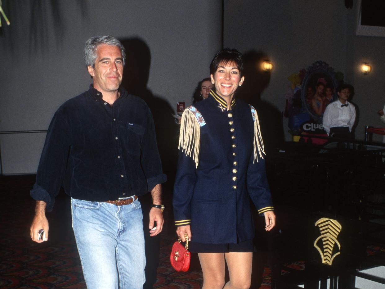 jeffrey epstein ghislaine maxwell batman forever premiere