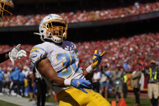 Chargers look to keep run game going at home against unbeaten Raiders