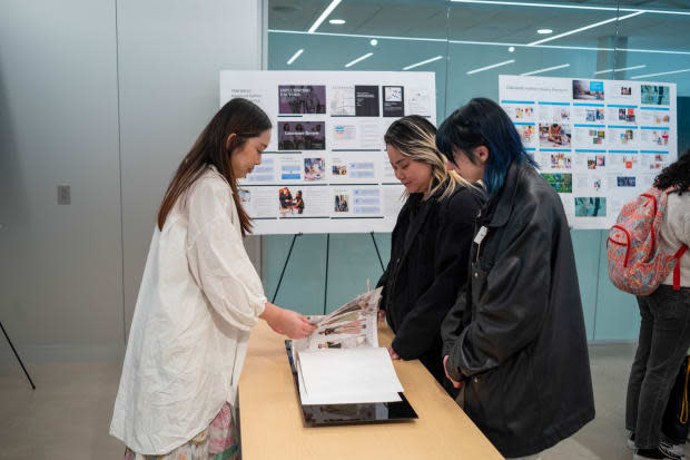 Students and industry professionals attending Kent State's 2023 senior merchandising and design portfolio showcase.<p>Photo: Courtesy of Kent State University</p>