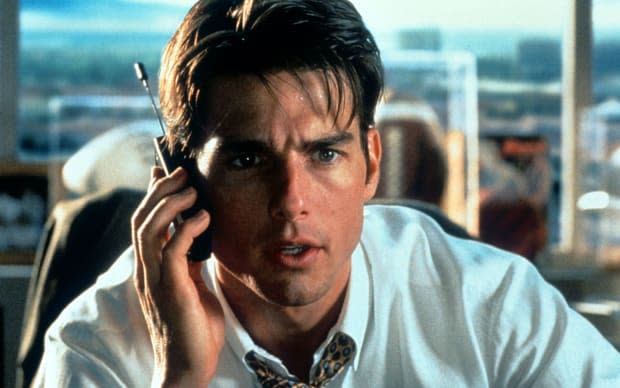 Tom Cruise as Jerry Maguire in "Jerry Maguire"<p>Sony</p>