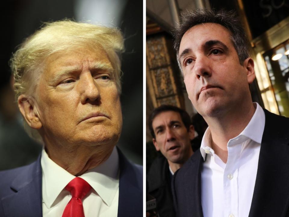 Donald Trump and Michael Cohen.