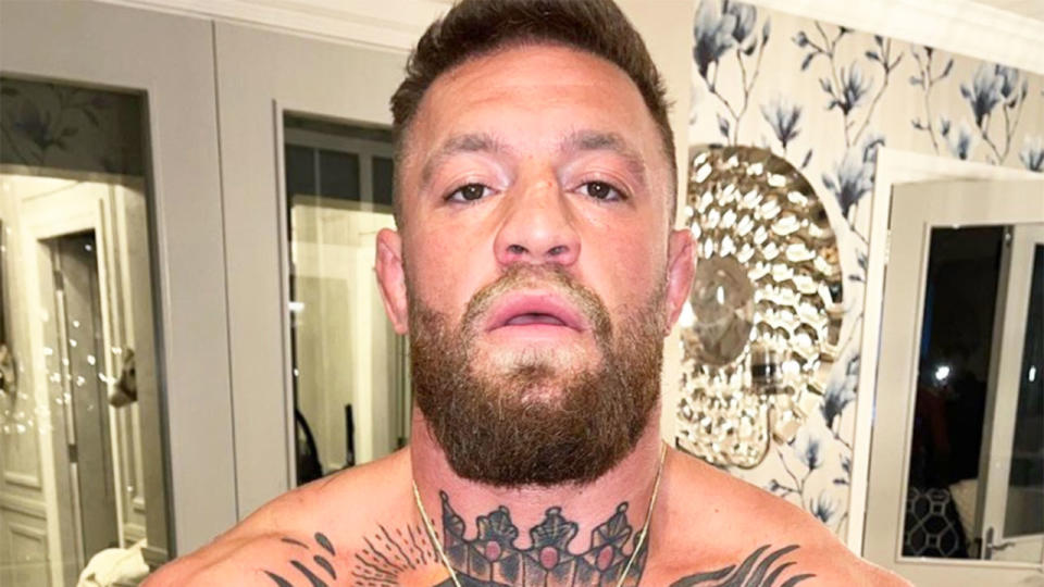 Pictured here, Conor McGregor poses for a photo on Instagram.