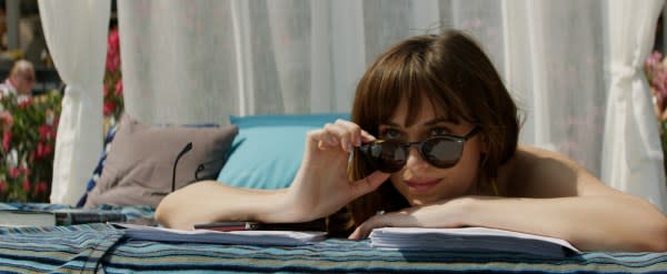 Dakota Johnson is Anastasia Steele in Fifty Shades Freed. Credit: Golden Village Cinemas