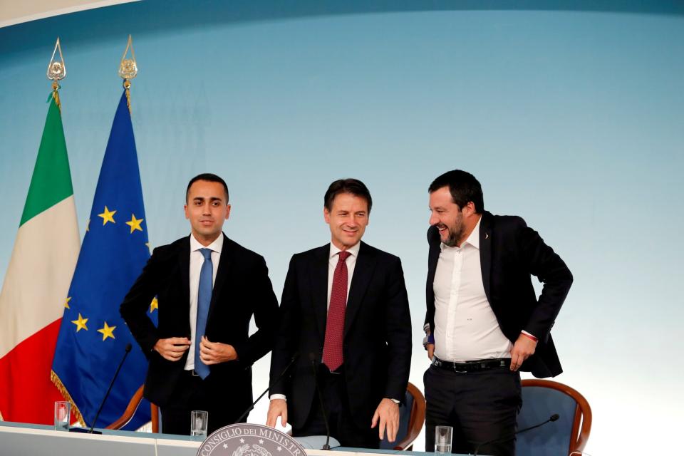 Italy’s two governing populist parties held a crisis summit to save their administration on Monday in a bid to bridge the growing differences between the two populist outfits.Matteo Salvini, leader of the far-right League and the country’s deputy prime minister told reporters that “everything is fine” and that the government would continue, after the summit with his counterparts in the Five Star Movement (M5S). Mr Salvini had met with Luigi Di Maio, the M5S’s leader, and Giuseppe Conte, the country’s M5S prime minister at the Chigi Palace in Rome, the seat of Italy’s executive.The leaders held the two-hour meeting over the direction of their government, with the M5S wanting a focus on the introduction of a minimum wage, while the League wants to prioritise a flat tax. The two parties are also at odds over who should control different ministries in the Italian government, and on their approaches to Europe. Mr Salvini’s League is seen as more open to a confrontation with Brussels over deficits, linked to his plan for tax cuts.“I will not be the first prime minister to bring Italy against the wall of the infringement procedure,” Mr Conte warned ahead of the meeting, referring to the EU’s debt controls that could be triggered if Italy steps too far out of line.There had been suggestions Italy could face early elections if no programme acceptable to both parties was found. After the meeting, both sides said the government would find common ground by focusing on tax cuts.The meeting was the first between the leaders of the government since before the European elections last month – a measure of the difficult relationship between the two governing parties.“At the summit there was a positive climate for those who want to work to the maximum for Italy. The first objective and priority at this moment is to lower taxes, and we will work for this,” said Mr Di Maio after the meeting.Mr Salvini added: “Everything is fine at the top. Does the government go on? I never had doubts.” He said the government's "common goal" would be "growth, the right to work and the cutting of taxes".The leaders are expected to meet again in the coming weeks to finalise the new programme.