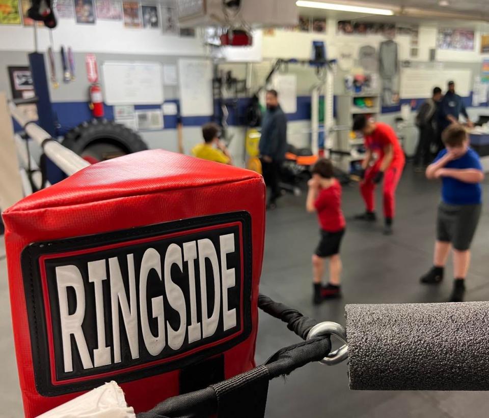 A training session takes place at United Boxing Club in Canton. The gym will hold The Brawl II on Saturday at the Canton Memorial Civic Center.