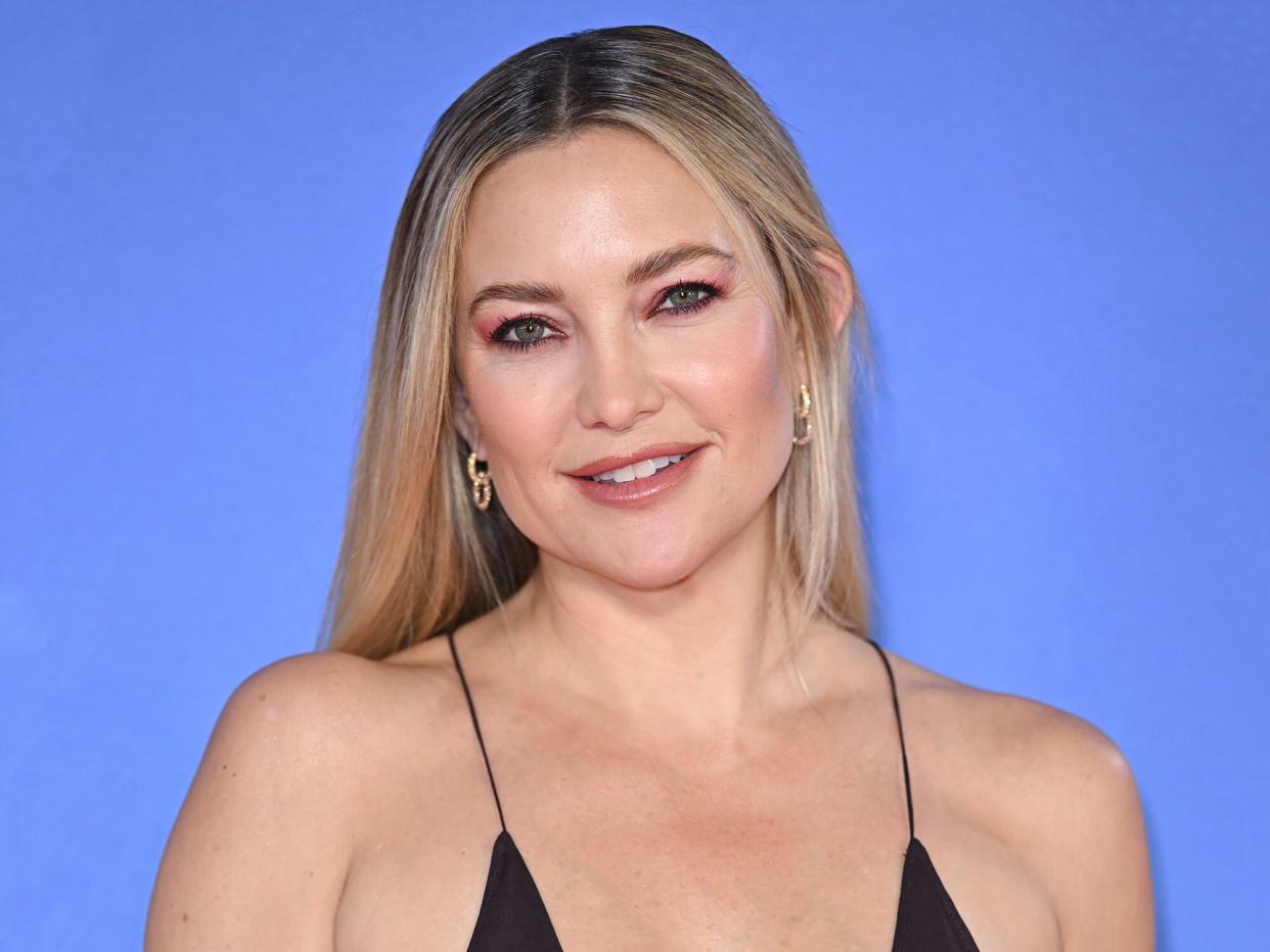 Kate Hudson attends the "Glass Onion: A Knives Out Mystery" European Premiere Closing Night Gala during the 66th BFI London Film Festival at The Royal Festival Hall on October 16, 2022 in London, England