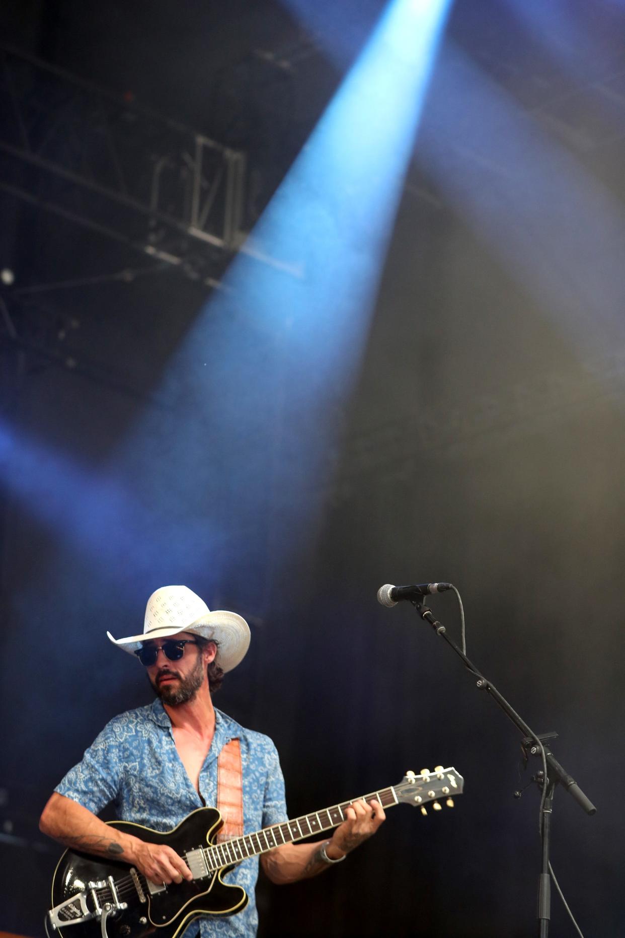 Ryan Bingham performs on the Palomino Stage during Stagecoach at the Empire Polo Club in Indio, Calif., Sunday, April 30, 2023.