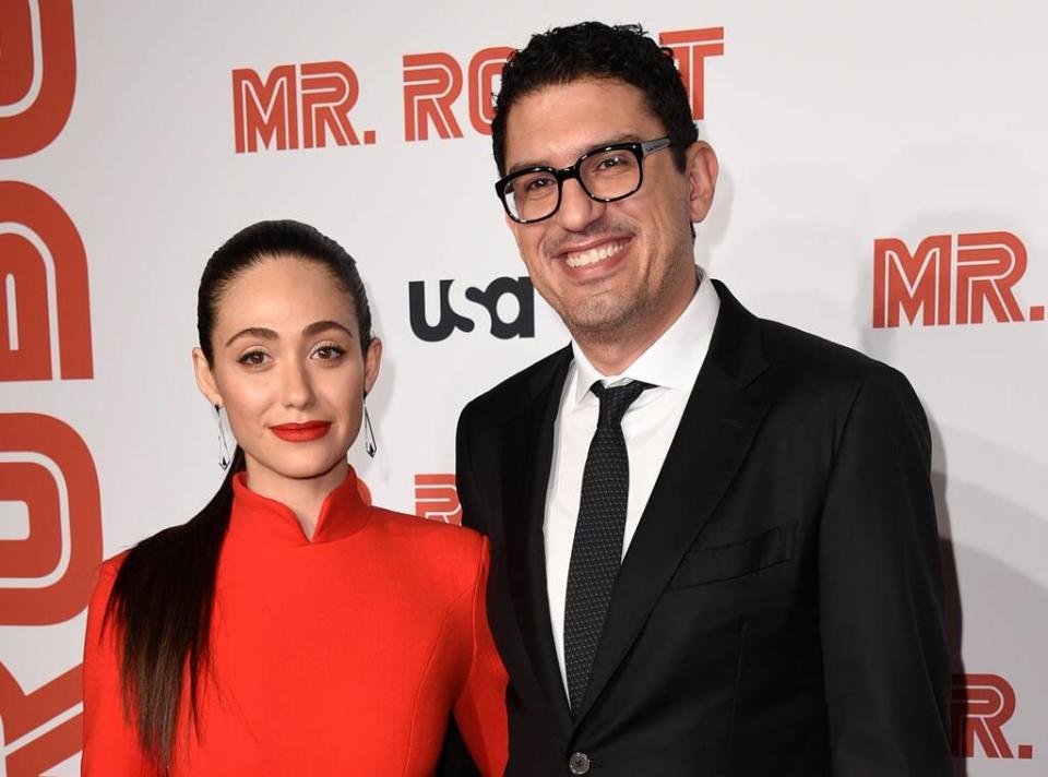 Emmy Rossum, Sam Esmail, Mr. Robot Season 4 Premiere