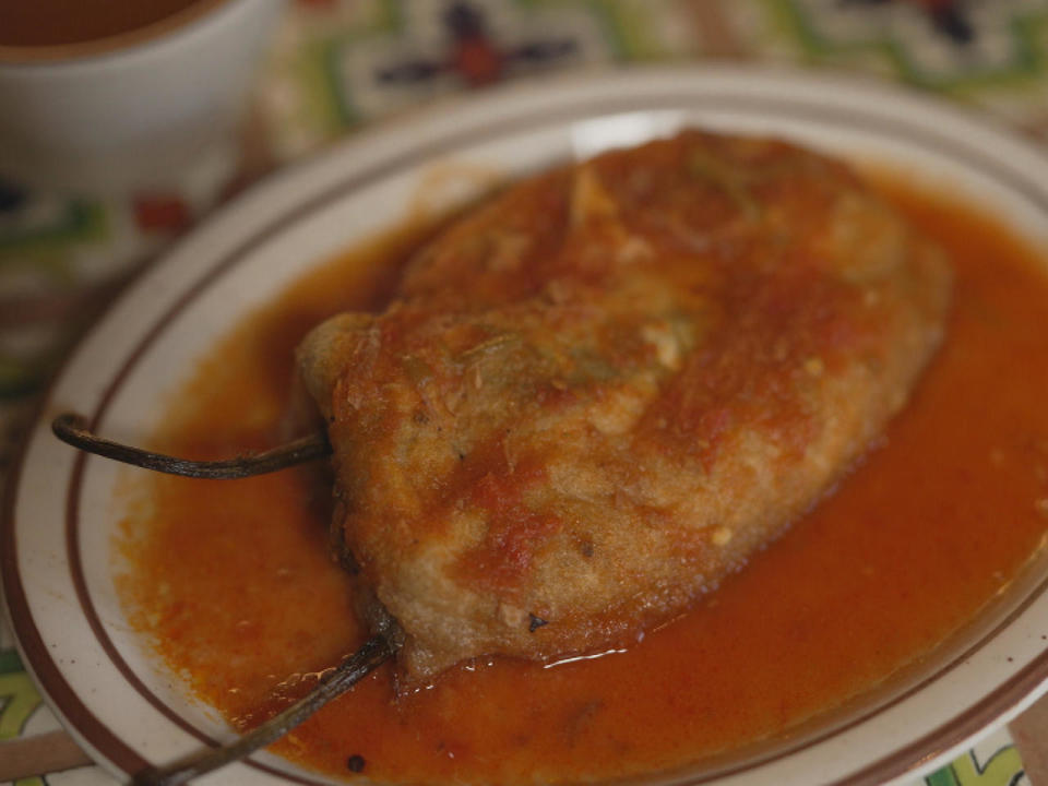 Chile Rellenos, from Mitla Café. / Credit: CBS News