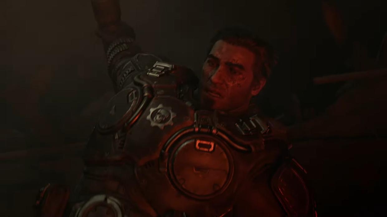  A screenshot from the reveal trailer of Gears of War: E-Day. 