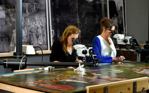 The altarpiece has a colourful history, and was commandeered by both Napoleon and the Nazis - Credit: John Thys/AFP