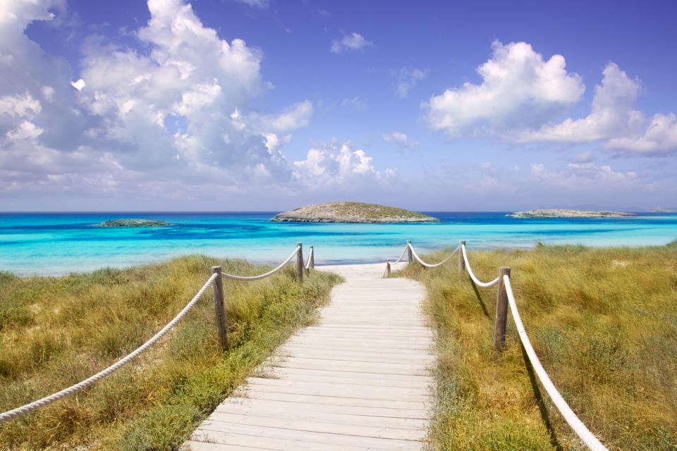 Illetas paradise beach in Formentera. (Getty Images)
