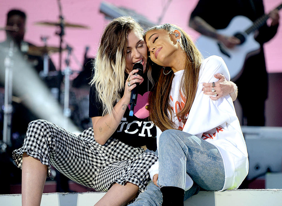 Ariana Grande and Miley Cyrus