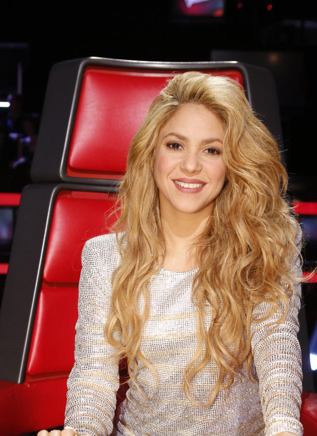 La cantante colombiana Shakira durante su participación en el reality show "The Voice", donde participó como una de las estrellas del programa para la cadena NBC. (Getty Images)