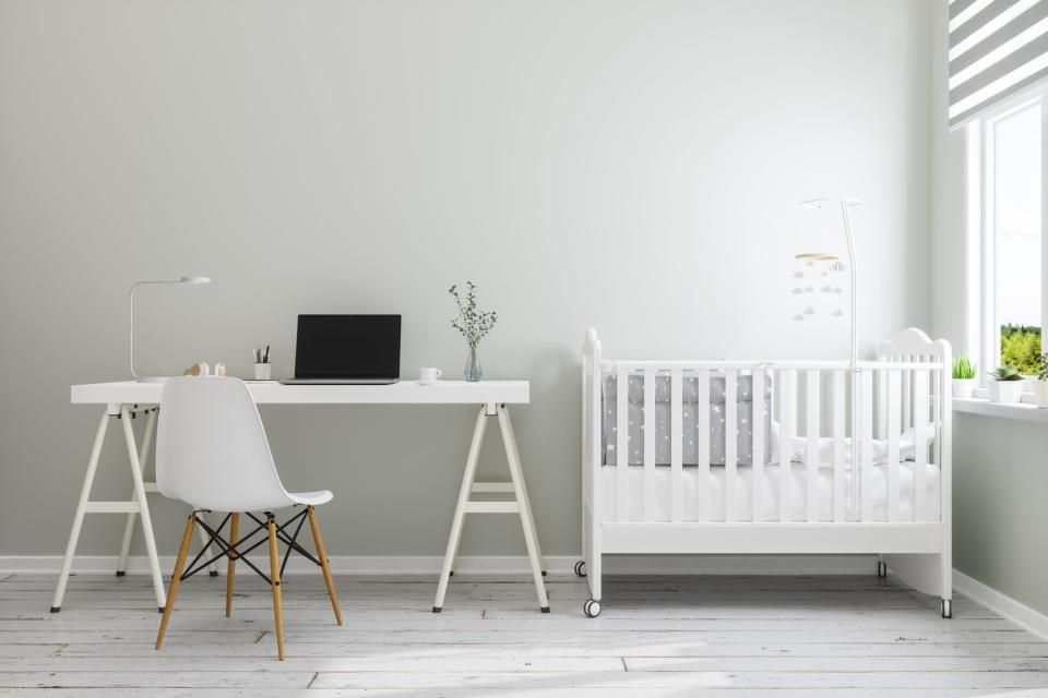 Office At Home With Baby Room