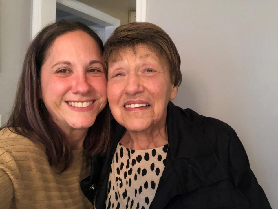 Jamie Walters with her grandma, Blanche Rosneberg