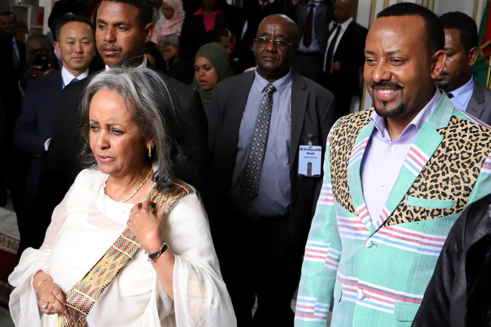 Abiy Ahmed und Präsidentin Sahle-Work Zewde (Bild: Reuters/Tiksa Negeri)