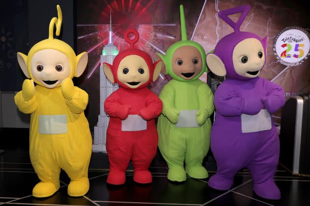 "Teletubbies" — starring Laa-Laa, Po, Dipsy, and Tinky-Winky — ran from 1997 to 2001. <span class="copyright">Michael Loccisano/Getty Images</span>