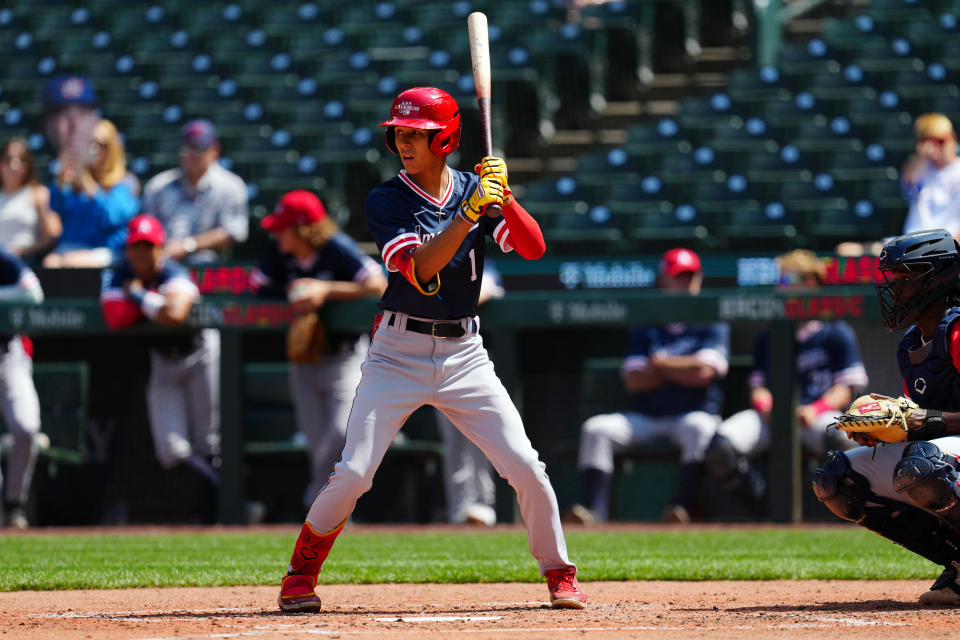 Derek Curiel。（Photo by Mary DeCicco/MLB Photos via Getty Images）