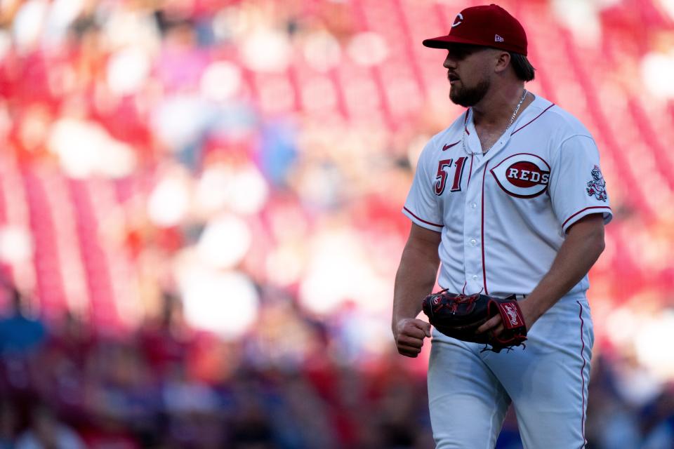 Cincinnati Reds pitcher Graham Ashcraft in October