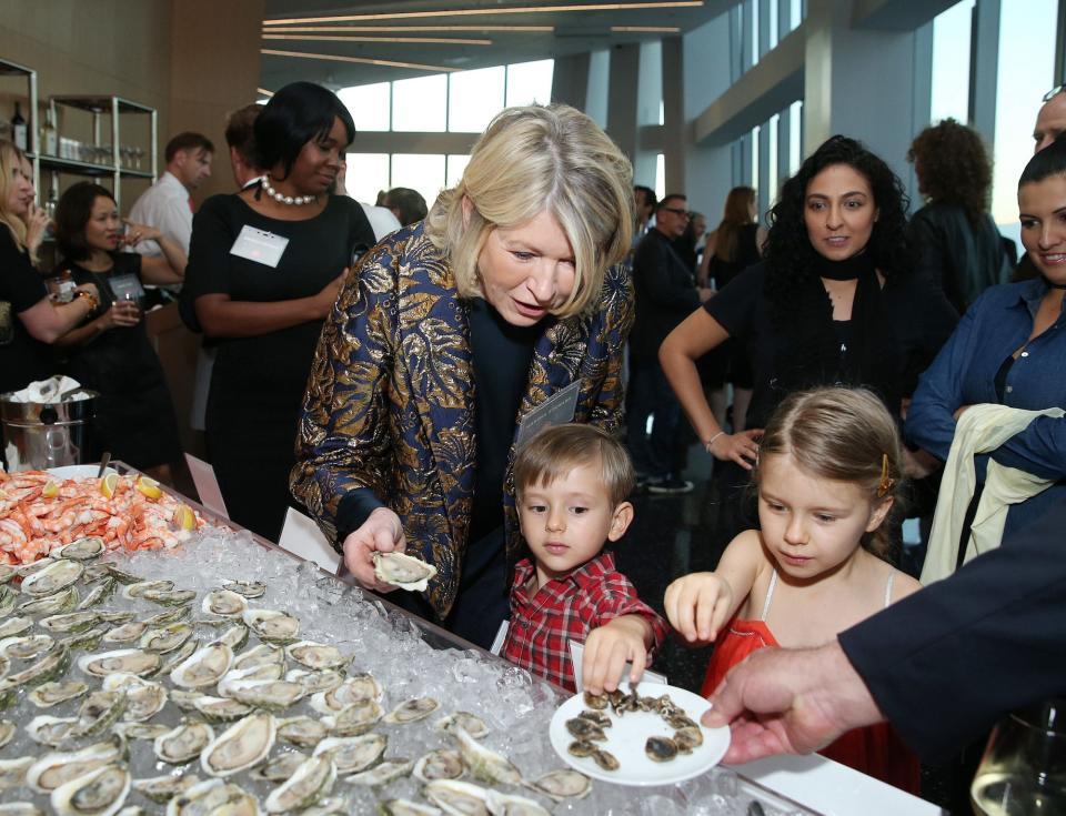 Martha Stewart and her grandchildren in 2016