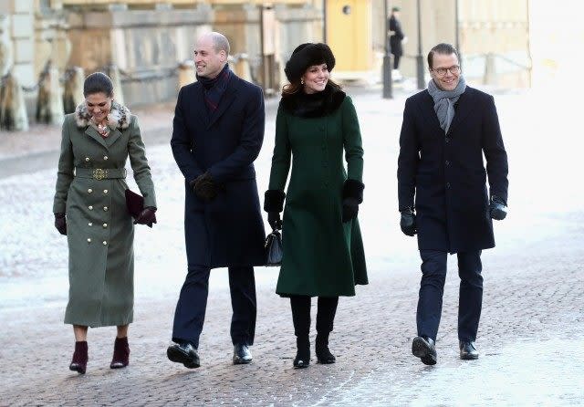 Kate Middleton and Prince Williams in Sweden