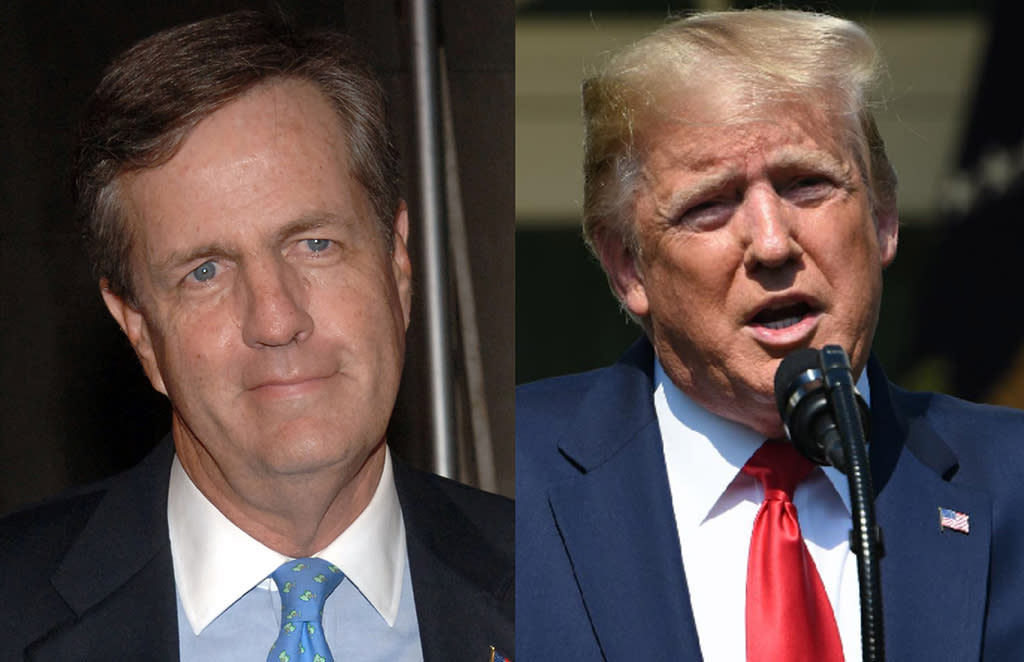 Brit Hume defended Fox News after Trump criticized the network. (Photos: Getty Images)