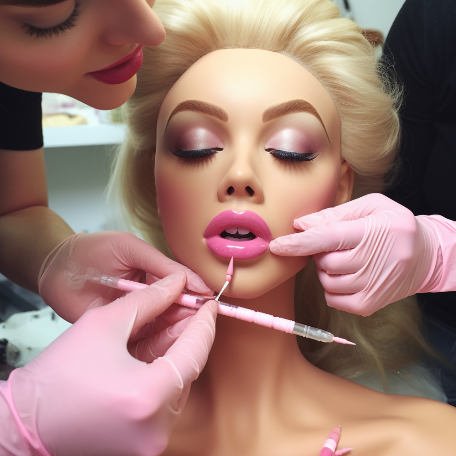 "Transparent about plastic surgery" Barbie