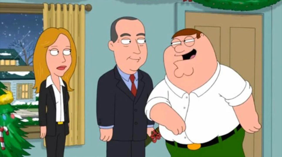 Dana Walden, Disney general entertainment content chair, appeared on Season 15’s “Inside Family Guy.” 