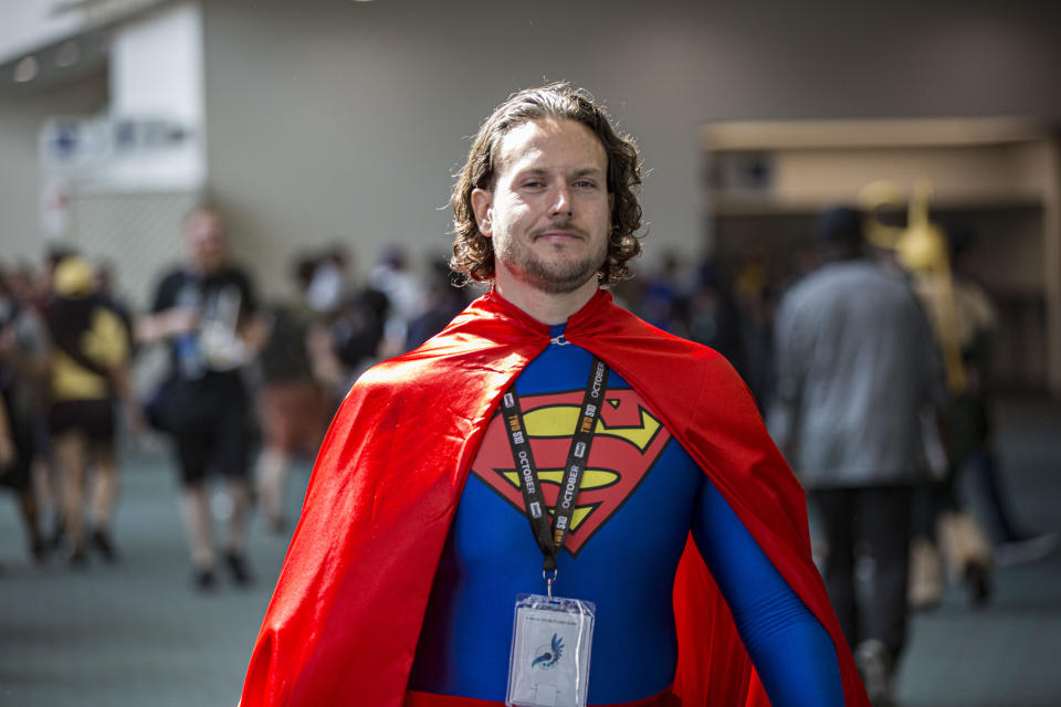 A cosplayer dressed as Superman attends Comic-Con International on Thursday in San Diego.