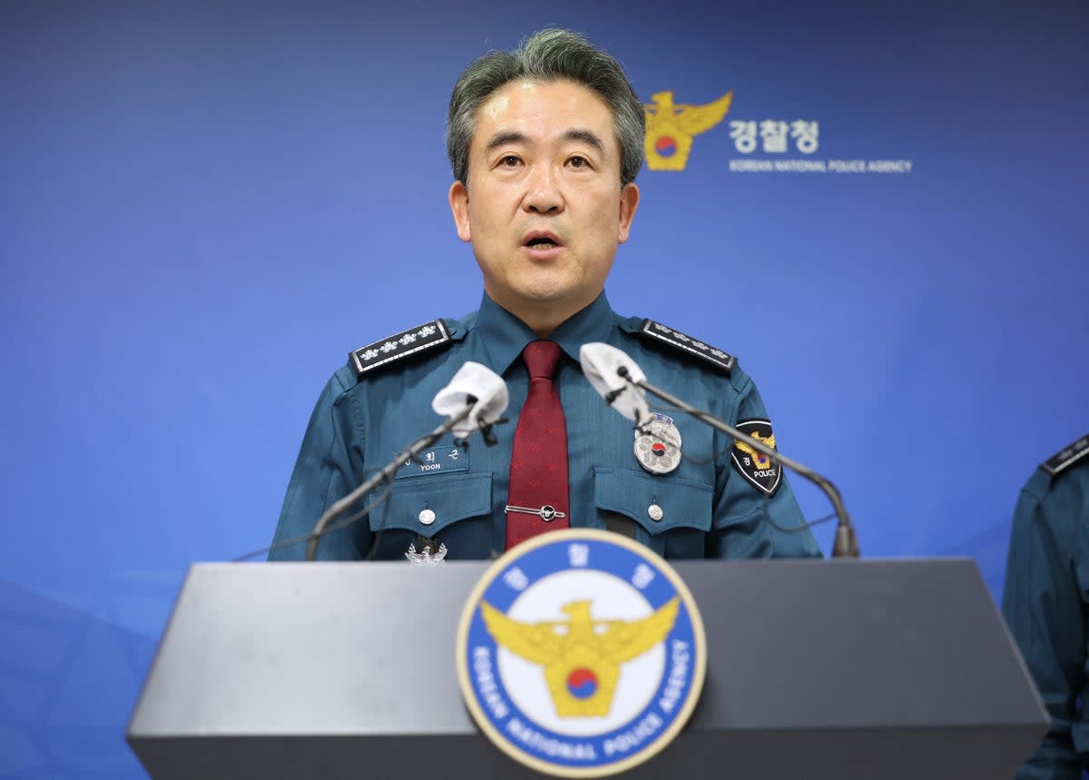 South Korea's National Police Agency Commissioner Yoon Hee-keun (YONHAP/AFP via Getty Images)