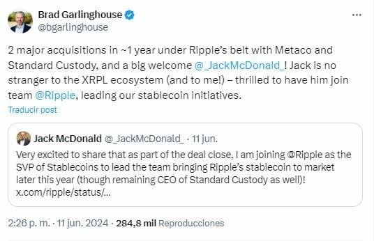 Ripple completa un gran paso para su estrategia en las monedas estables