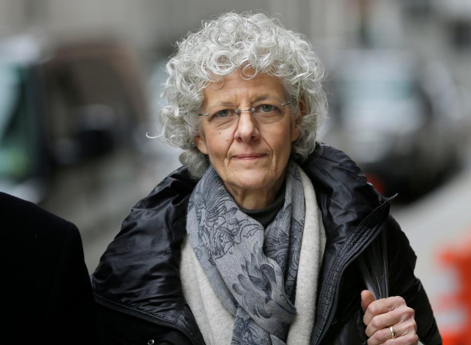 Ann Freedman, former director of Knoedler & Company art gallery, leaves a courthouse in New York, Tuesday, Feb. 9, 2016.
