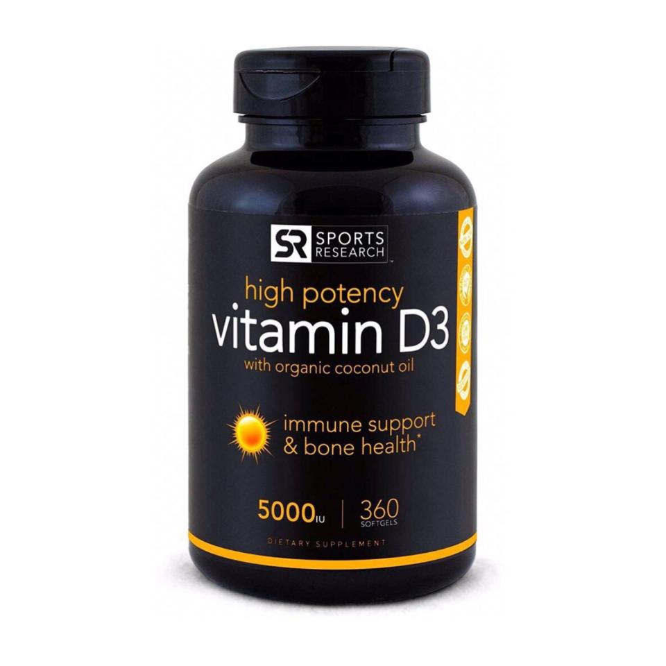 Sports Research High Potency Vitamin D3 With Organic Coconut Oil