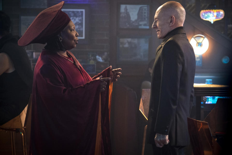 Whoopi Goldberg reunites with her Enterprise captain in Season 2 of Star Trek: Picard. (Photo: TK)                              