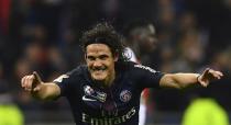 <p>C’est le doublé pour Edinson Cavani qui reprend parfaitement un centre en retrait de Di Maria à la 90e minute. (Crédit AFP)</p>