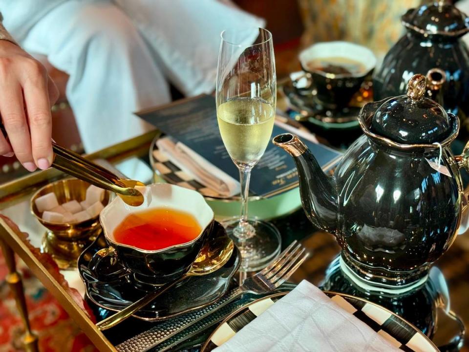 Afternoon tea at the Backstage Club in La Loteria is served four days a week through Dec. 23.