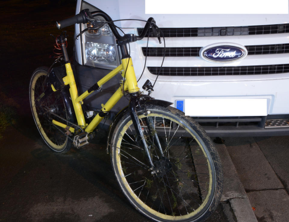 The teen put the YoBike into Mr Rice's path as he was accelerating and pulling a wheelie (Picture: PA)