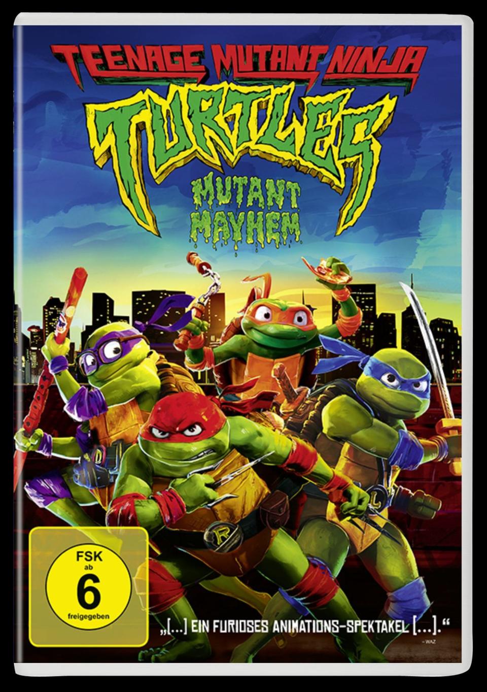 Schon vor dem offiziellen Kinostart von "Teenage Mutant Ninja Turtles: Mutant Mayhem" sprachen einige Kritiker vom besten "Turtles"-Film aller Zeiten. (Bild: Paramount Pictures)