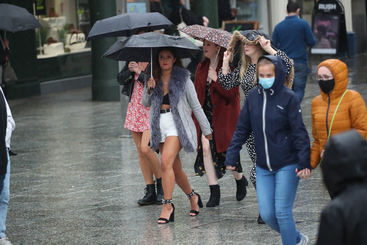 Downpours are expected over the Easter bank holiday weekend (Danny Lawson/PA)