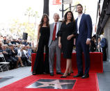 <p>Actor Lynda Carter poses with her husband Robert A. Altman and their children Jessica and James after unveiling her star on the Hollywood Walk of Fame in Los Angeles, California, U.S., April 3, 2018. REUTERS/Mario Anzuoni </p>