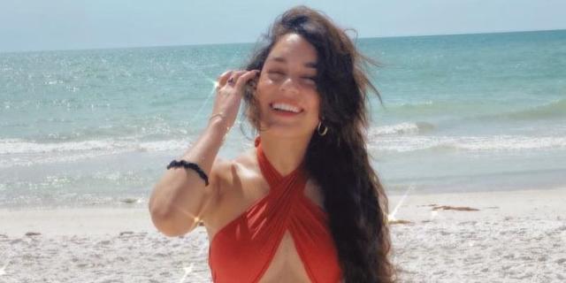 Vanessa Hudgens Shares Beach Day Photo With Boyfriend Cole Tucker