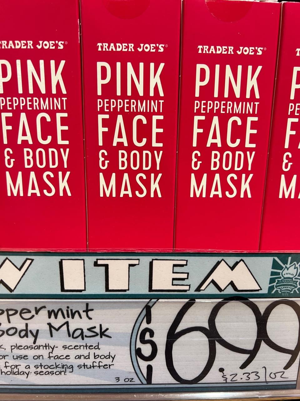 Pink Peppermint Face & Body Mask